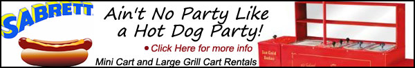 Hot Dog Cart Rental Banner